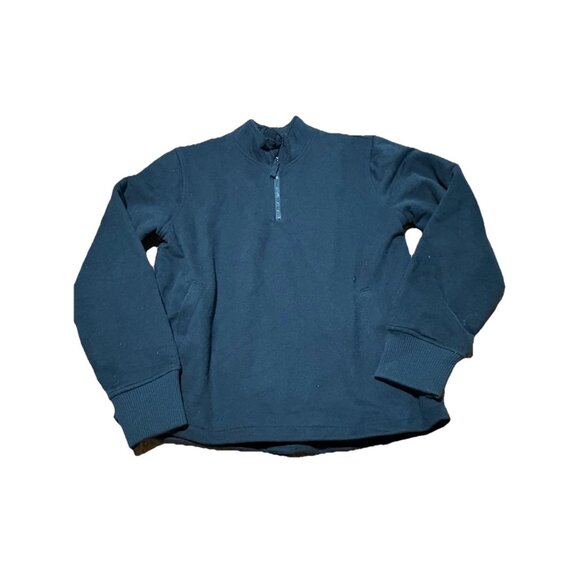 Goodfellow & Co Men's Quarter Zip Black Adaptive Sweatshirt- Size Medium - Picture 3 of 7